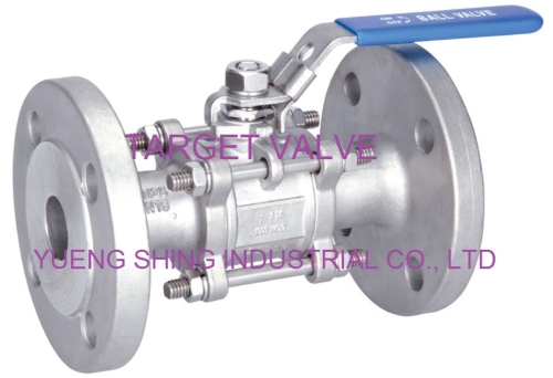 3-PC Flange Ball Valve (PN40)