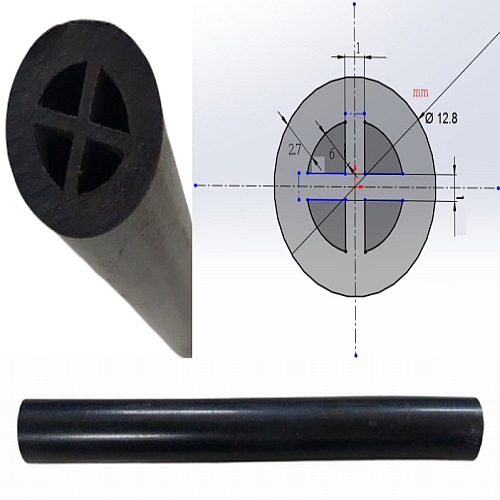 Hollow cross tube/wire (cabling) protection conduit/skeleton tube/equipment bracket tube