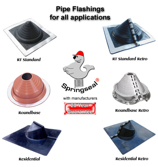 Round Base Pipe Flashings