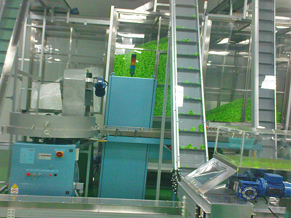 Conveyor System for Bottle Cap