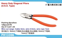 Heavy Duty Diagonal Pliers
(U.S.A. type)