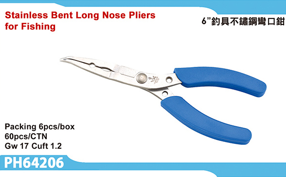 Stainless bent Long Nose Pliers for fishing