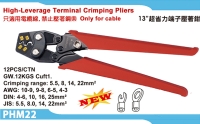 High-Leverage Terminal Crimping Pliers