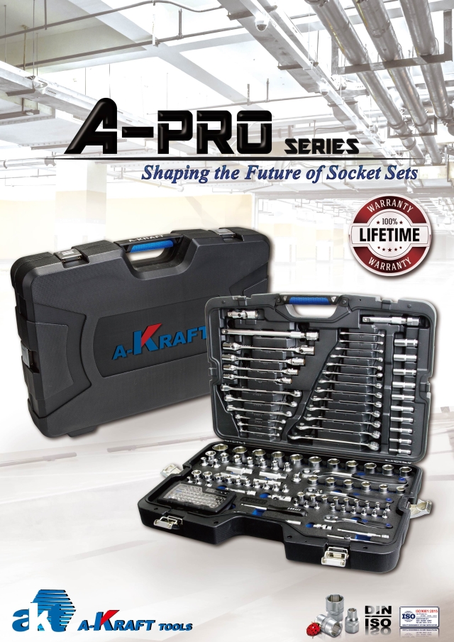 The A-PRO 193 PCS 1/4”+3/8”+1/2”DR. Socket Set