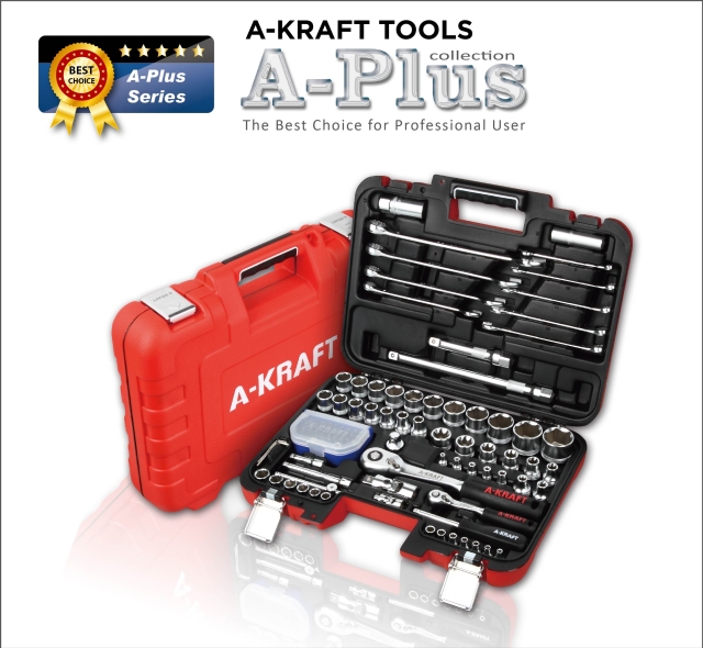 The A-Plus Series 102 PCS 1/4”+1/2”DR. Socket Set