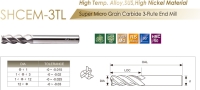 Super Micro Grain Carbide 3-Flute End Mill