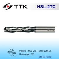 HSS 2-Flute End Mill Long Flute