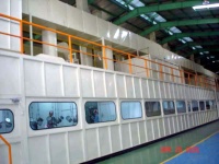 Closed, dustproof coating lines