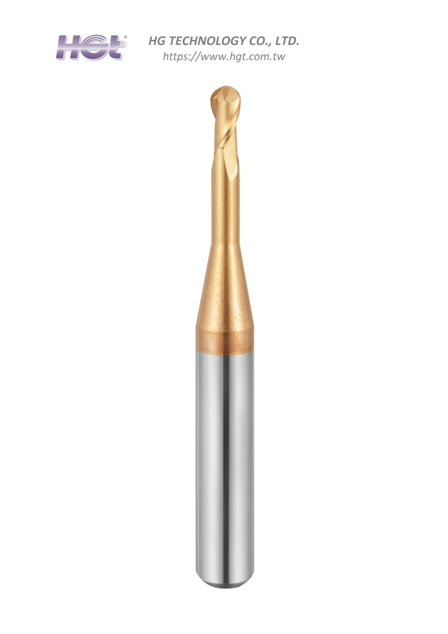 Ball End Mill,Dental,Long Neck,CoCr.Titanium TTBF