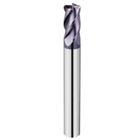 Long Shank Corner Radius End Mills