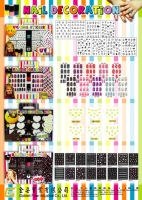 Nail polish and sticker kit