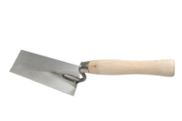 BRICK TROWELS(CARBON STEEL WITH TRAPEZOID BLADE & WOOD HANDLE )