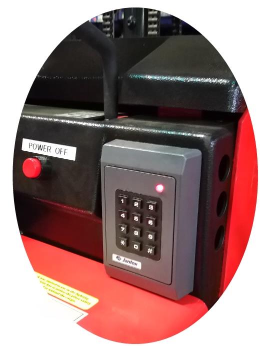 Electric Forklift+Keypad Lock