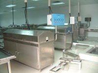 Fast fish-treatment and grading machine