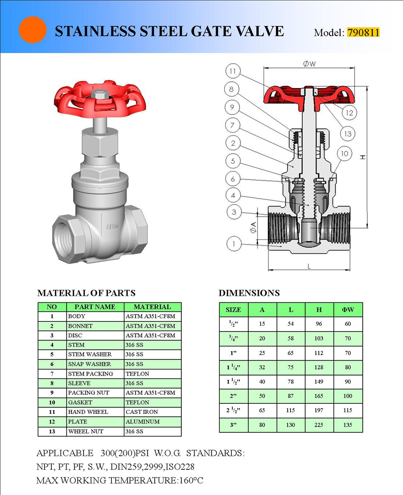 Stainless Steel Gate Valve