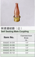 Self Sealing Male Coupling