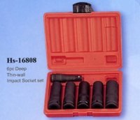 6pc Deep Thin-wall Impact Socket set