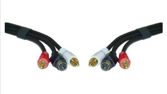 S-Video or S-VHS (also called Y/C video) cables