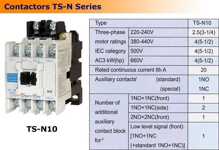 Contactors TS-N Series