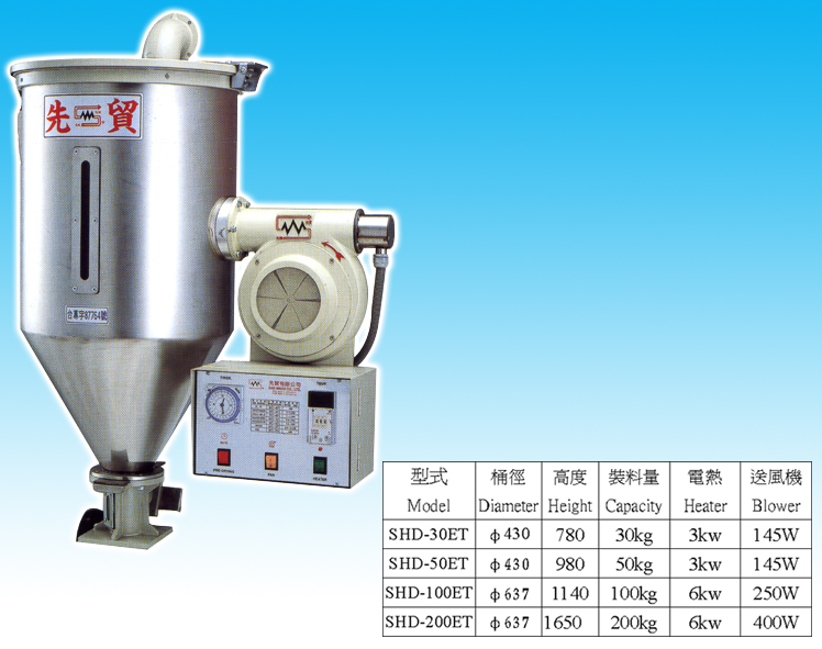 塑膠乾燥機