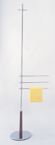 Wooden-leg-based bathrobe & towel rack