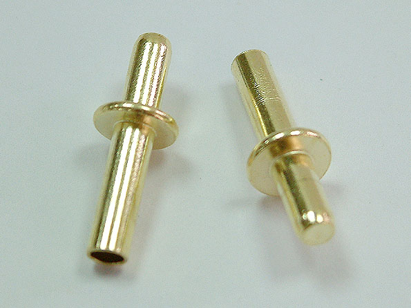 Brass flange rivets