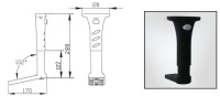 Adjustable arm with gas cylinder inside(Left and right arm)