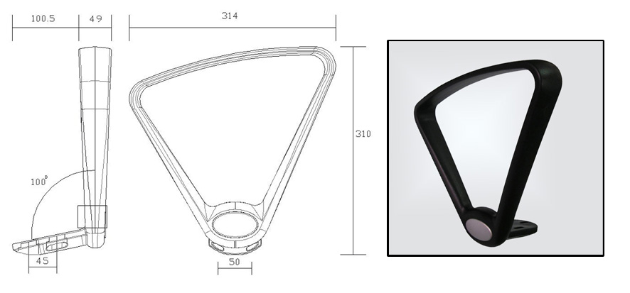 Plastic Armrest