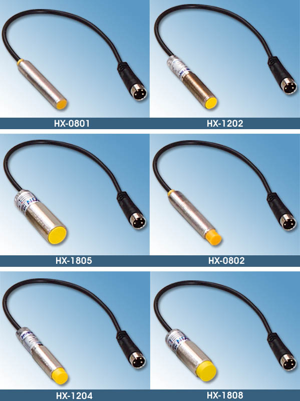 PNP/NPN/SCR-Mode Proximity Switches with Connector (Screw type)