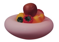 LED glass fruit bowl light