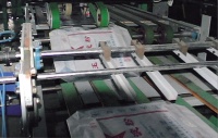 Fully Automated Pasting the neck of plastic woven packs