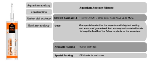 Aquarnm Acetoxy Silicone