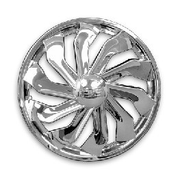 ABS WHEEL COVER, CHROME, SILVER