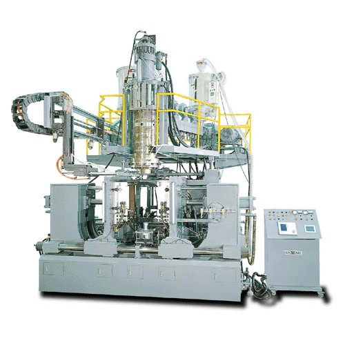 TWO-LAYER/ TWO COLOR ACCUMULATOR DIE-HEAD BLOW MOULDING MACHINE