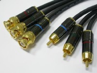 3*BNC PLUGS-3*RCA PLUGS