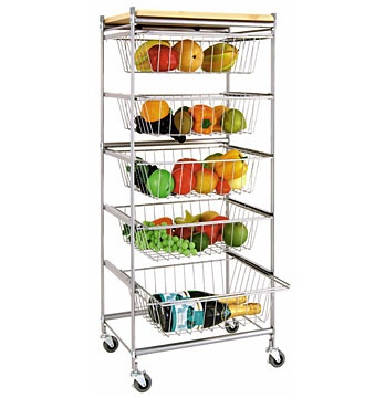 5-layer Iron Wire Basket Holder