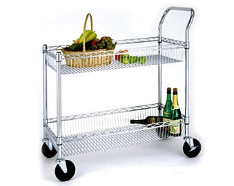 Iron Wire Basket Trolley