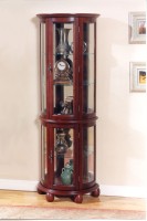 HALF ROUND CURIO CABINET