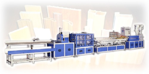 P.V.C PLASTIC WOOD COMPOSIT PROFILE EXTRUDING MACHINE