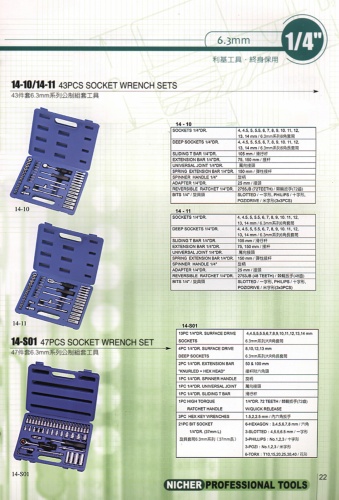 SOCKET WRENCH SETS