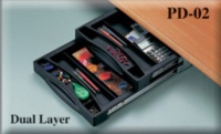 Under-Desk   Dual-Layer Pencil Drawer